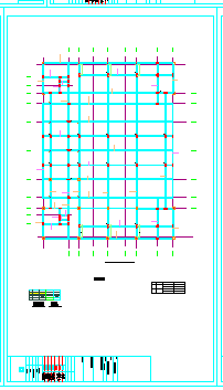 [贵州]2层框架结构学校食堂结构cad设计施工图-图二