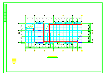 5层框架办公楼结构cad设计施工图纸-图一