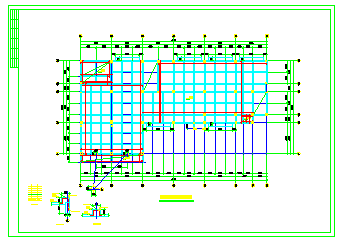 5层框架办公楼结构cad设计施工图纸-图二