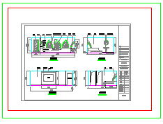 现代KTV空间装修设计CAD施工图纸-图一