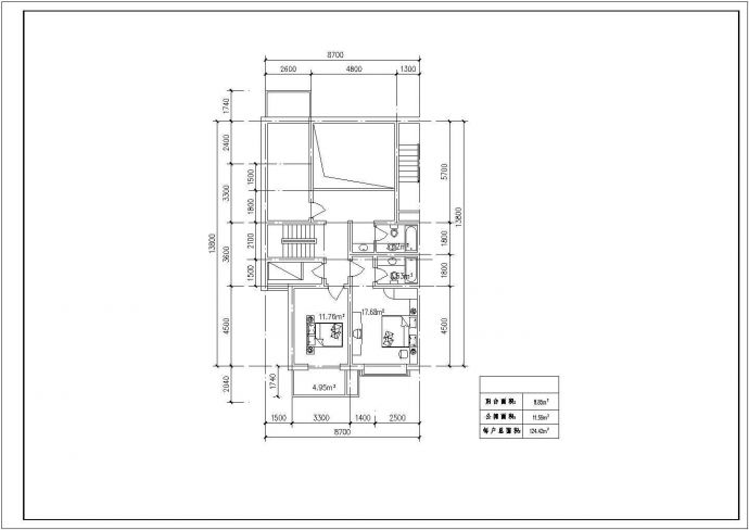 武汉市某居住区60-135平米的平面户型设计CAD图纸（共20张）_图1