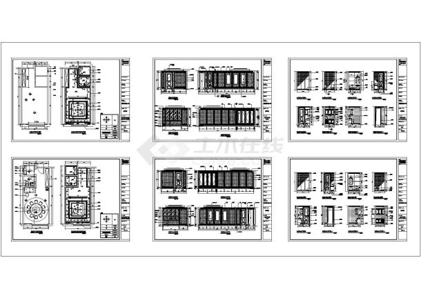 杭州新城饭店CAD建筑设计施工图含效果图-图一
