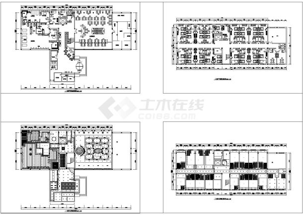 某大型酒店改造CAD室内设计装修施工图-图二