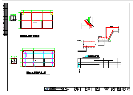 [重庆]单层变电站及消防水池结构cad设计施工图