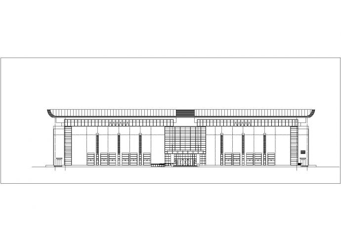 7200平米2层钢混框架机构训练综合馆全套建筑CAD设计图纸_图1