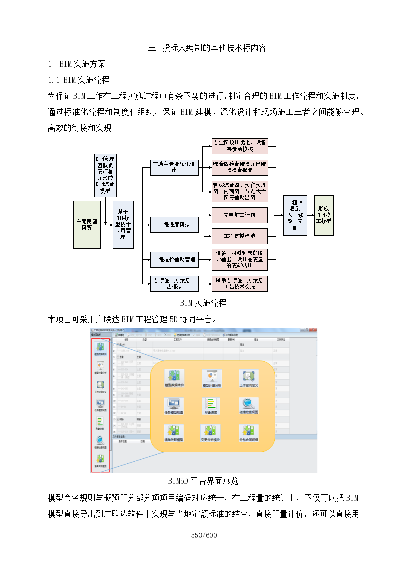 投标人编制的其他技术标内容