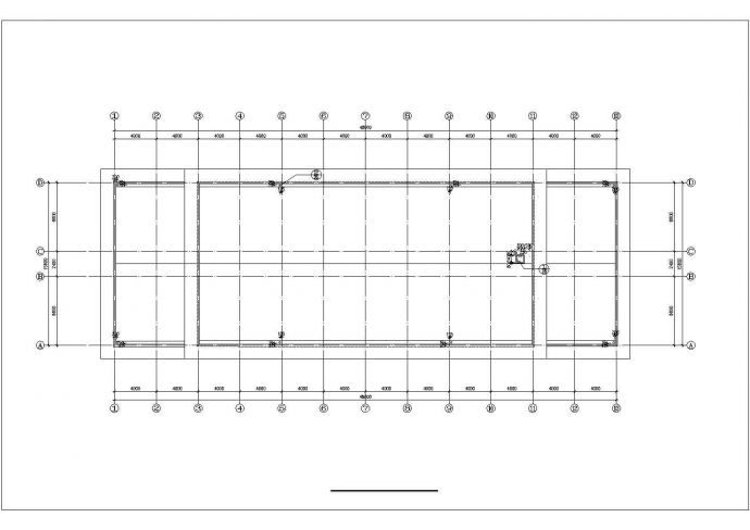 1300平米左右2层框架结构休闲餐厅平立剖面设计CAD图纸_图1