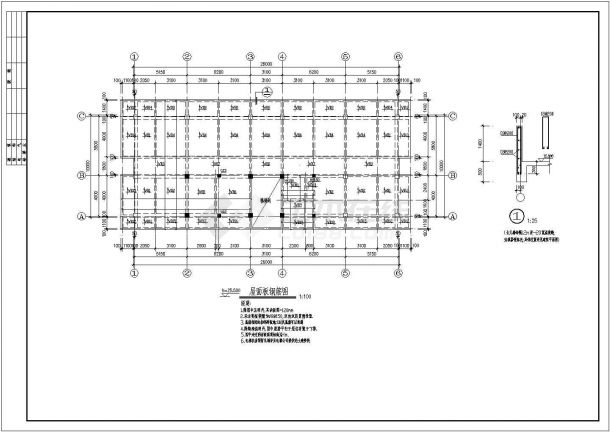某框架结构多层宿舍楼设计cad详细建筑施工图（含结构设计，含设计说明）-图一