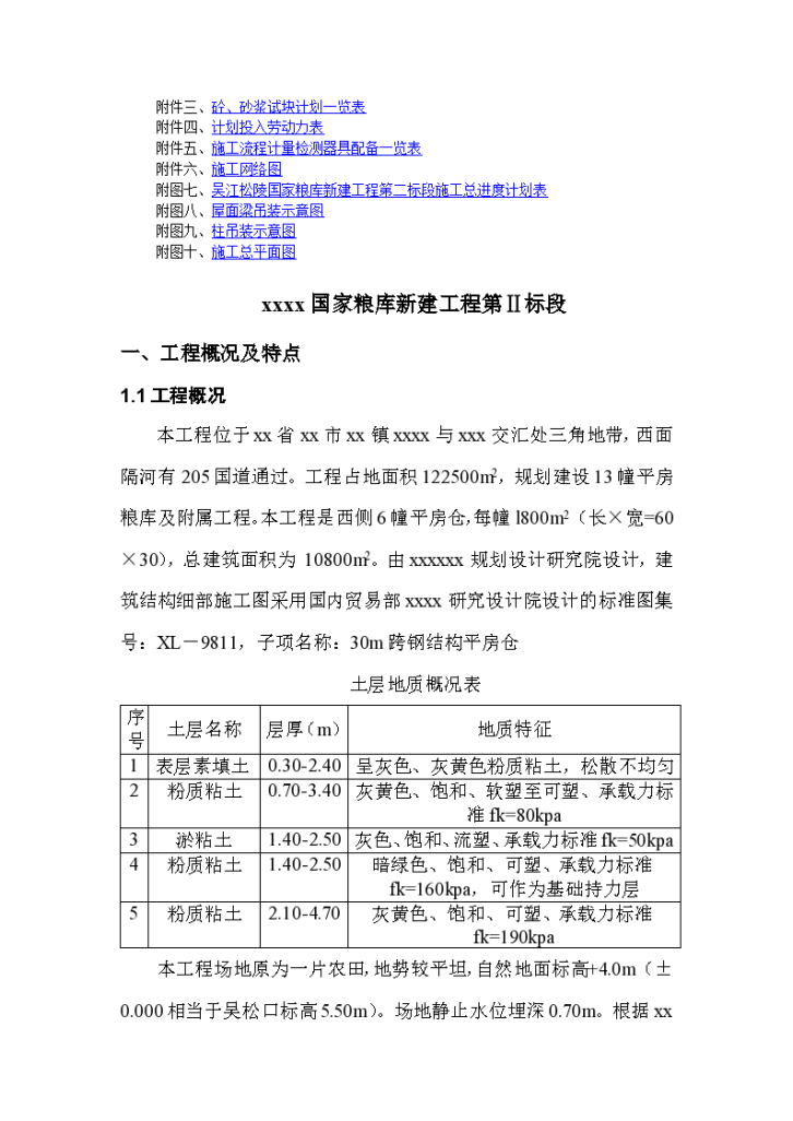 某国家粮库工程组织设计方案-图二