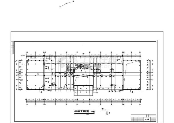 综合办公楼建筑设计施工cad图（含地下室）-图一