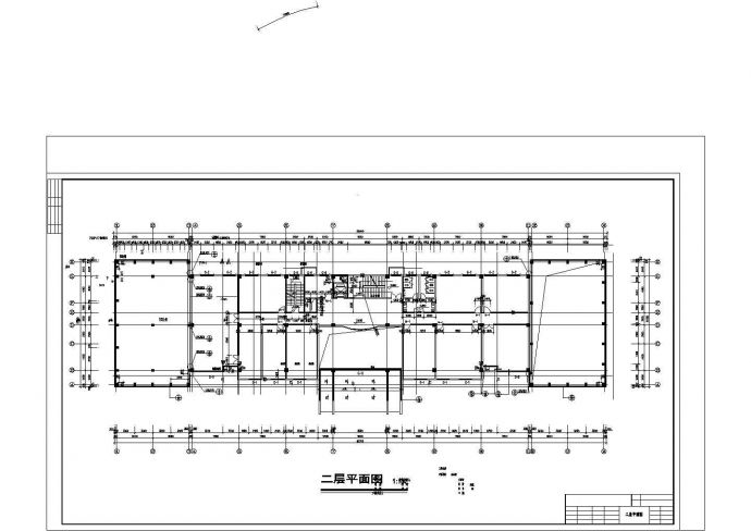 综合办公楼建筑设计施工cad图（含地下室）_图1