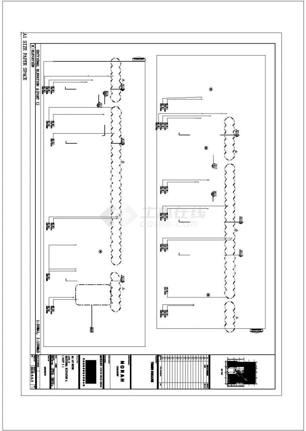 某越南时代广场酒店全日制餐厅CAD室内装修全套施工图（内含效果图）-图一