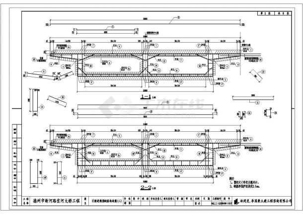某岔河大桥CAD钢结构设计图纸-图一