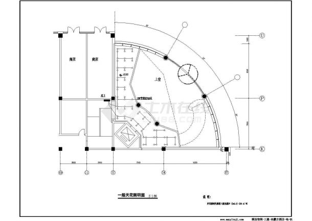 呼和浩特市某临街2层框架结构商务酒店平面电气系统设计CAD图纸-图一