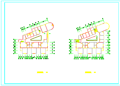 某两层幼儿园建筑设计CAD图-图二