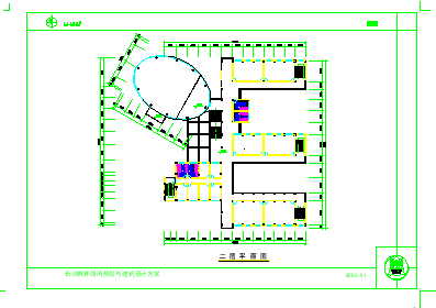 长沙某小学建筑方案设计CAD图-图二