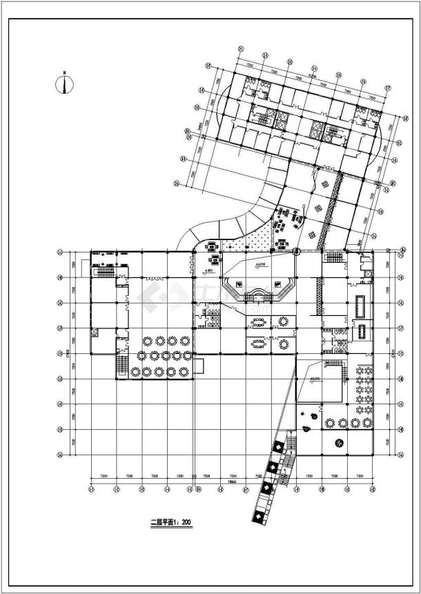 北京昌平区某28层框剪结构星级酒店建筑设计CAD图纸（含机房层和设备层）-图一