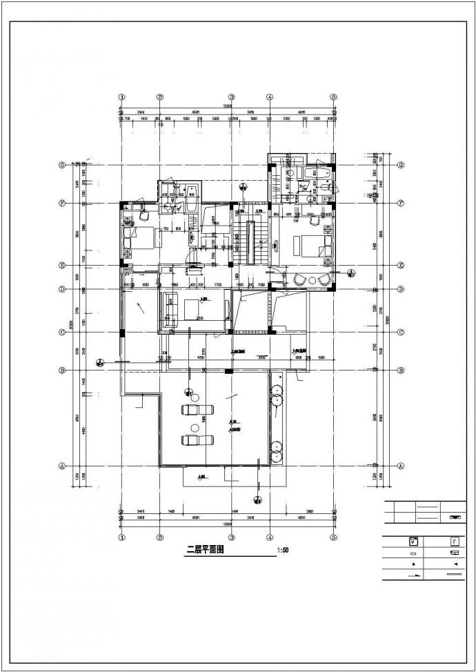 无锡豪华别墅住宅楼建筑施工设计方案图_图1