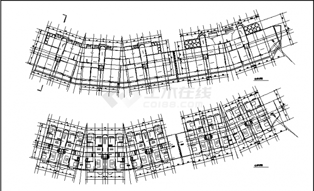 扬州三套高层商住楼建筑设计施工cad图纸（含说明）-图二