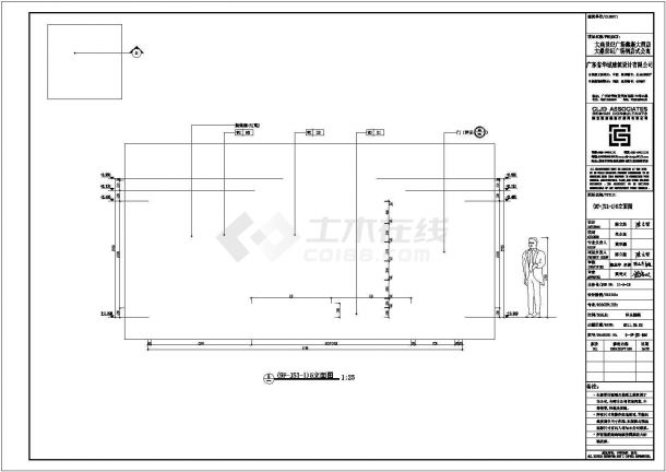 酒店JS1-1房型装修设计CAD施工图-图二