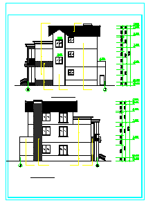 什邡某农村住宅建筑设计CAD全套施工图-图二