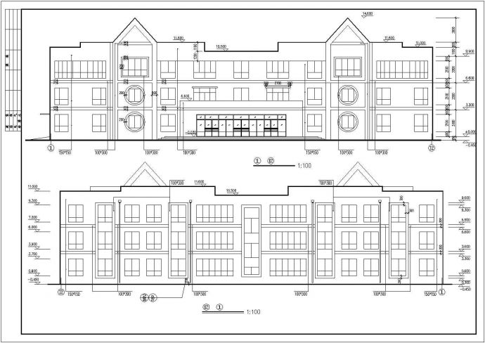 某地区市中心小型幼儿园建筑全套设计CAD资料_图1