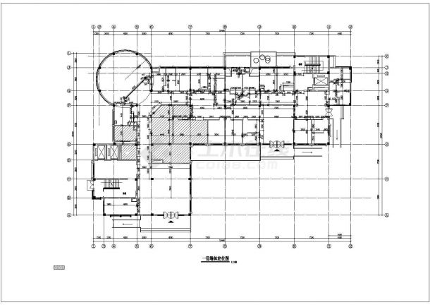 广州某四层医院装修全套图纸CAD图纸-图二