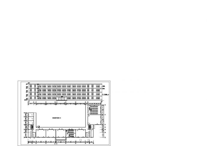 某地区市郊大学城重点学院建筑教学楼标准层完整设计CAD资料_图1