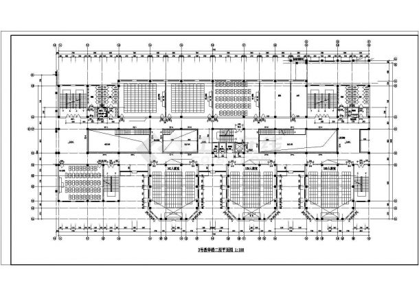 某地区市郊重点大学实验建筑完整设计CAD资料-图二