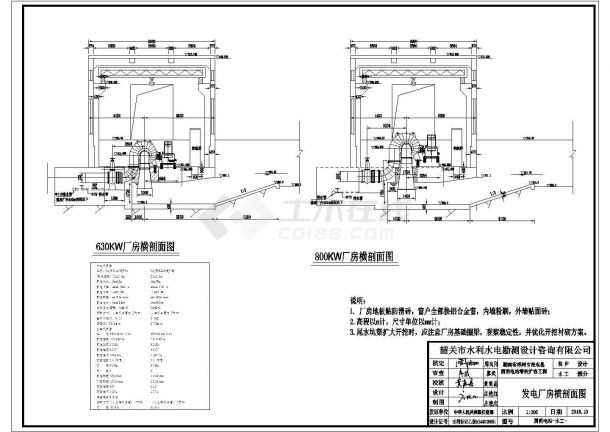 某转机2400KW的混流水电站全套图纸-图二