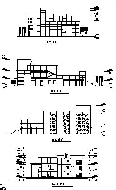 1793平方米某3层幼儿园综合楼建筑设计施工cad图纸-图一