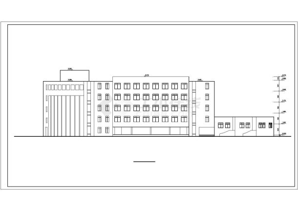 某地区重点学区小学综合楼建筑全套设计CAD资料-图一