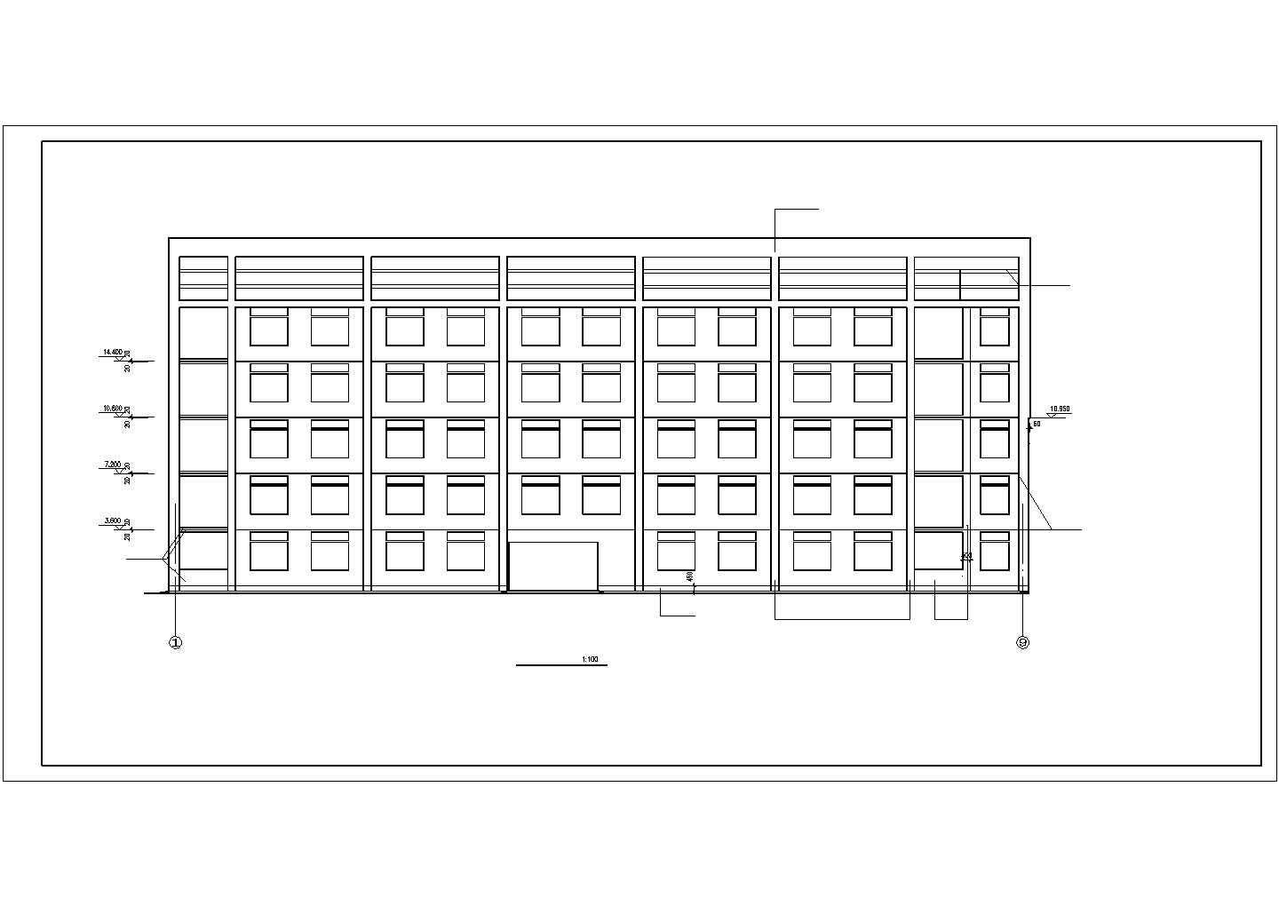 某地区中学综合楼建筑全套设计CAD资料