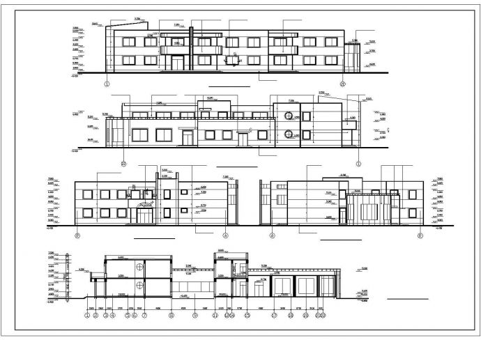 某地区双语幼儿园综合楼建筑全套设计CAD资料_图1