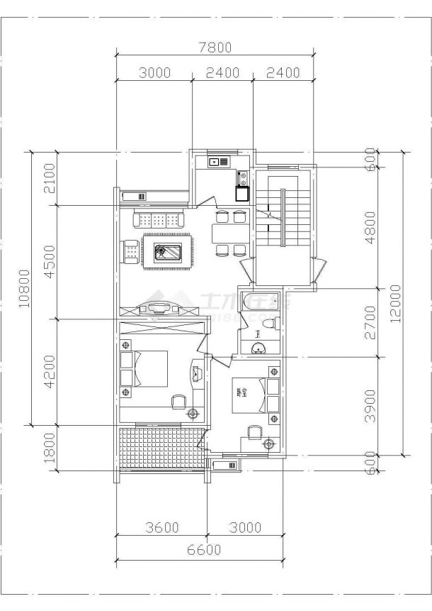 银川市某新建小区70-140平米左右的平面户型设计CAD图纸（共16张）-图一