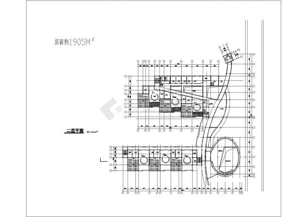 15班：长74.9米 宽72.8米 3层4866平米幼儿园建筑方案设计图【各层平面 4立1剖】-图二