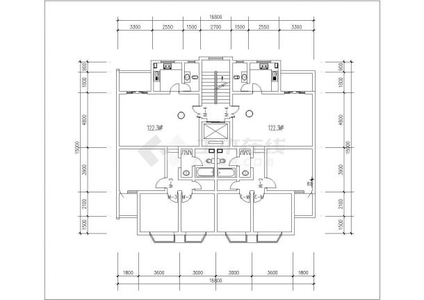 60-180平米的经典二三房平面户型设计CAD图纸（共60张）-图一