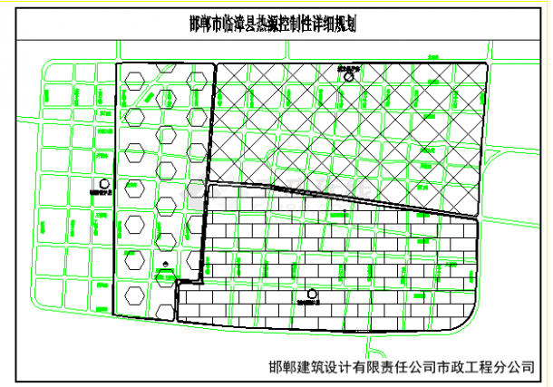 邯郸市某县城综合管网控制性详细规划设计cad施工图-图二
