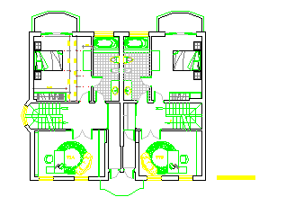 两层别墅全套装修设计CAD施工图_图1