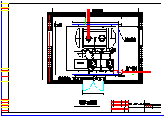 某叠压无负压设备泵房设计cad施工图-图二