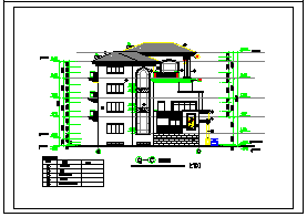 某别墅外装修设计CAD施工图-图一