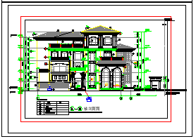 某别墅外装修设计CAD施工图-图二