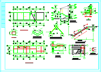 厕所垃圾站及环卫办公用房结构建筑cad设计施工图-图一