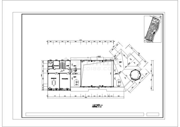 5班幼儿园建筑施工图（CAD图纸）-图二