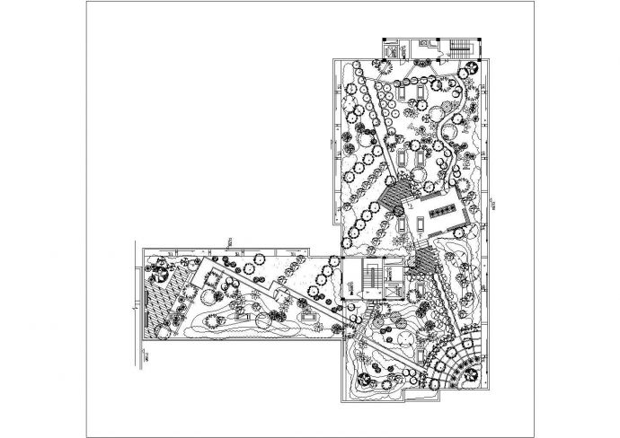 某高层住宅楼屋顶花园景观设计cad施工详图_图1