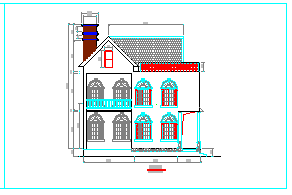 别墅装修方案设计CAD施工图-图二
