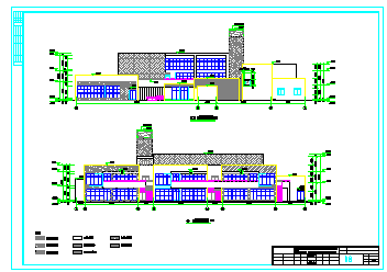 成都三层幼儿园框架结构cad设计施工图-图二