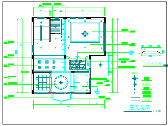四层别墅豪华装修设计CAD施工图-图一
