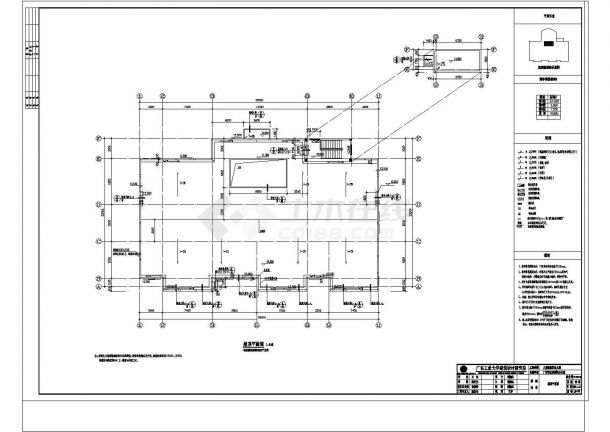 【广州】某地三层幼儿园建筑设计施工图（全套）-图一