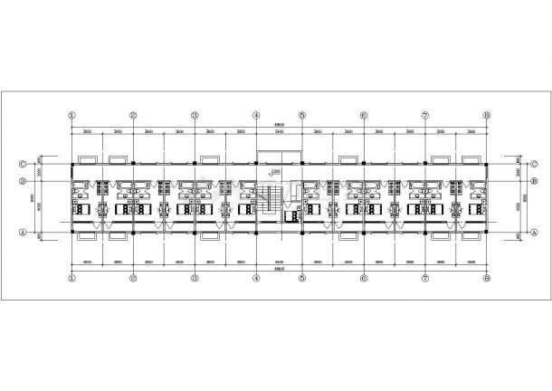 乌鲁木齐市某1160平米3层框架结构商务假日酒店平立面设计CAD图纸-图二